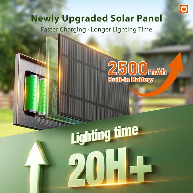 addlon 50FT Solar String Lights Outdoor Waterproof - Image 3