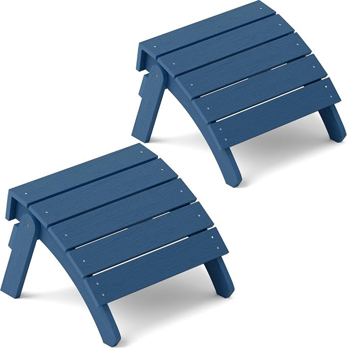 YEFU Adirondack Ottoman Set of 2, Patio Foot Rest, Adirondack Foot Rest by YEFU
