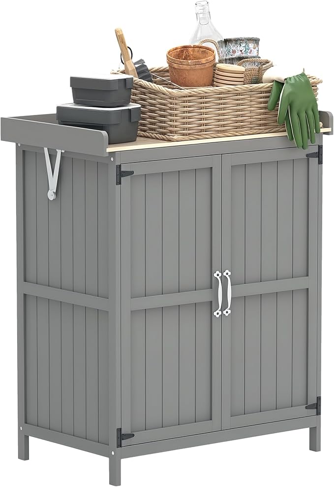 Outsunny Outdoor Storage Cabinet, Garden Tool Shed by Outsunny