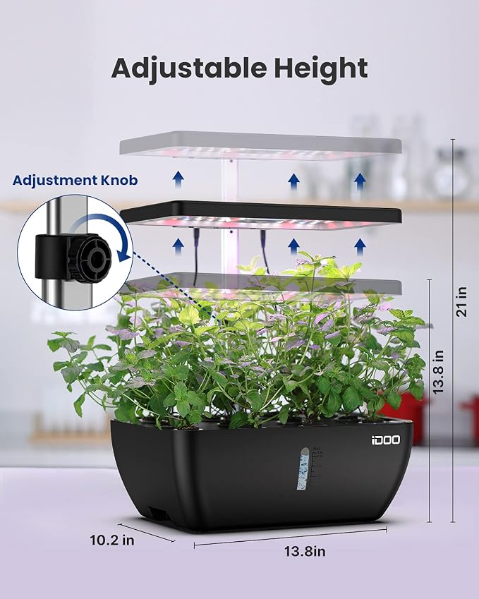 iDOO Hydroponics Growing System Kit 12Pods WiFi, Christmas Gifts - Image 8