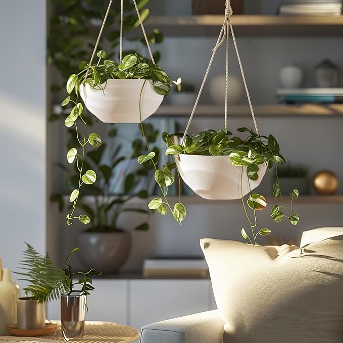 La Jolie Maison 10 Inch Hanging Planters - Image 4