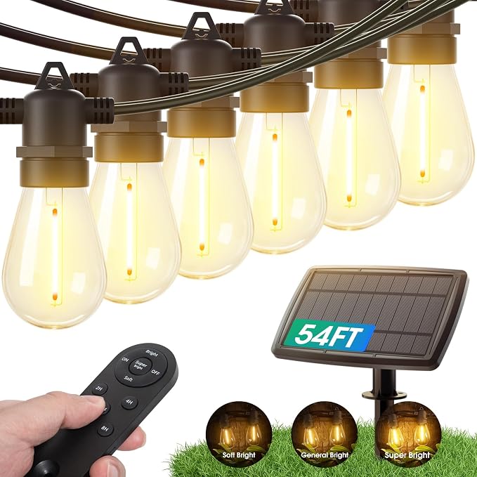 KYY 54 FT Solar String Lights Outdoor by KYY