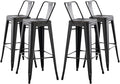 AC Pacific 30” Metal Barstool Set of 2 – Country Rustic Style by ACPacific