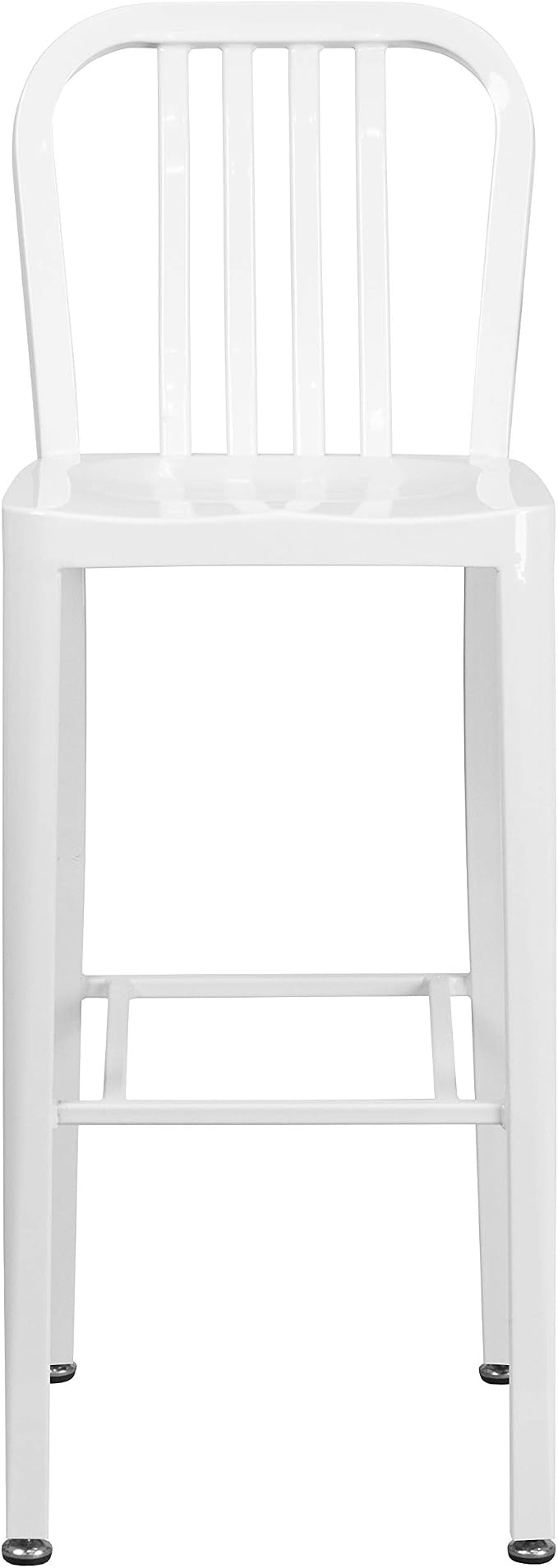 Flash Furniture Gael Commercial Grade 2 Pack 30" High White Metal - Image 5