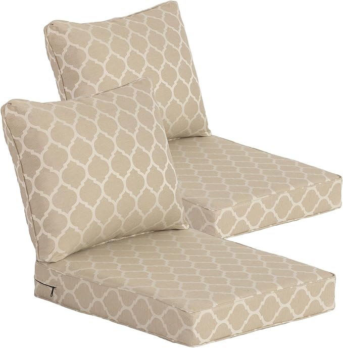 Goodgoods 24 x 28 Outdoor Patio Deep Seat Cushions 2-Pack, 1000+ Hours by Goodgoods
