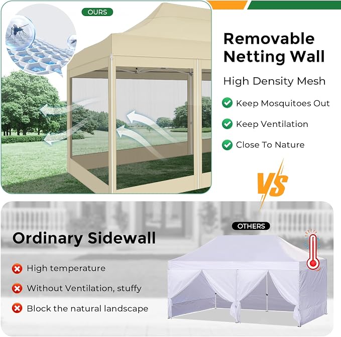 COBIZI 10x20 Heavy Duty Pop Up Canopy - Image 3