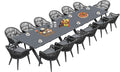 PURPLE LEAF 16 Pieces Patio Dining Set by PURPLELEAF