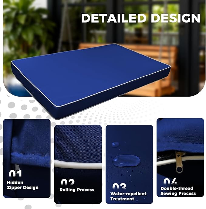 Outdoor Twin Porch Mattress Cover Waterproof, 6inch Outdoor Mattress Cover - Image 3