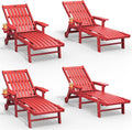 Patio Chaise Lounge Chair Set of 4, Oversized Lounge Chair Outdoor by THOEOE