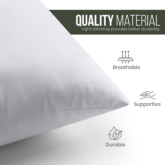 Utopia Bedding Throw Pillows – 20 x 20 Inches Down Alternative Pillows - Image 8