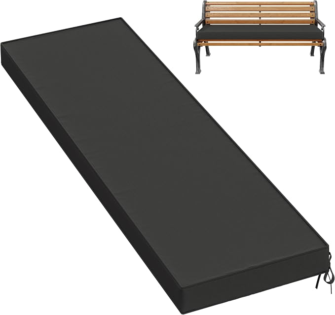 Premium Outdoor Bench Cushions for Patio Furniture 3.5inches Memory Foam Bench by Pakunoda