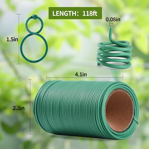 118 Feet Soft Plant Tie Green Twist Garden Ties - Image 2