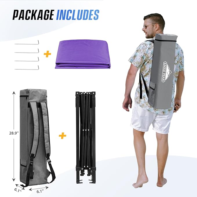 EAGLE PEAK 8x8 Pop Up Canopy Tent - Image 9