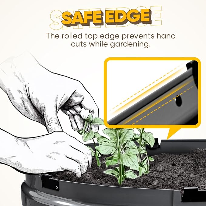 KING BIRD Raised Garden Bed Kit 2026 Upgraded 10-Minute Assembly Galvanized - Image 8
