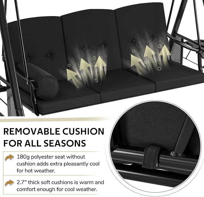 AECOJOY Outdoor Porch Swing - Image 2