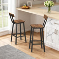 Bar Stools, Counter Stools for Bar, Living Room, and Dining Room, Rustic Brown by MAHANCRIS