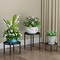 Zhongma Set of 3 Fully Assembled Metal Plant Stand by Zhongma