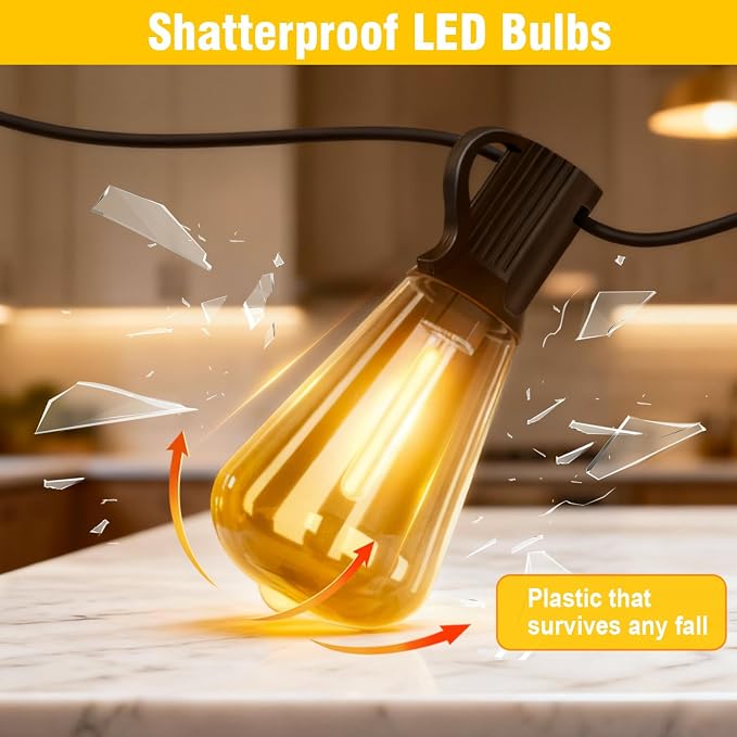 100FT Solar String Lights Outdoor Waterproof - Image 5