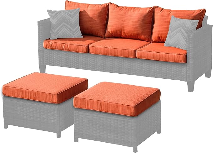 ovios Patio Cushion Covers, Waterproof Cushion Cover - Image 2