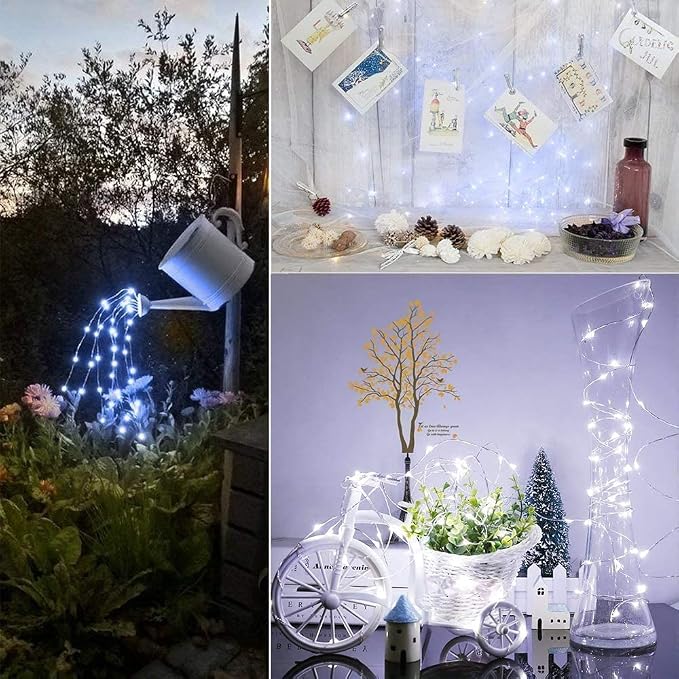 Lezonic Solar String Lights for Outside, 2 Pack Total 240LED Solar Lights - Image 6
