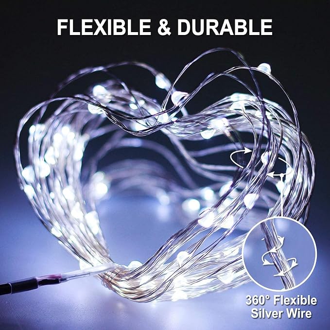 JMEXSUSS 4 Pack 100 LED Solar String Lights - Image 7