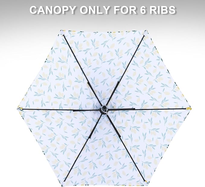 MASTERCANOPY Patio Umbrella 7.5 ft Replacement Canopy - Image 3