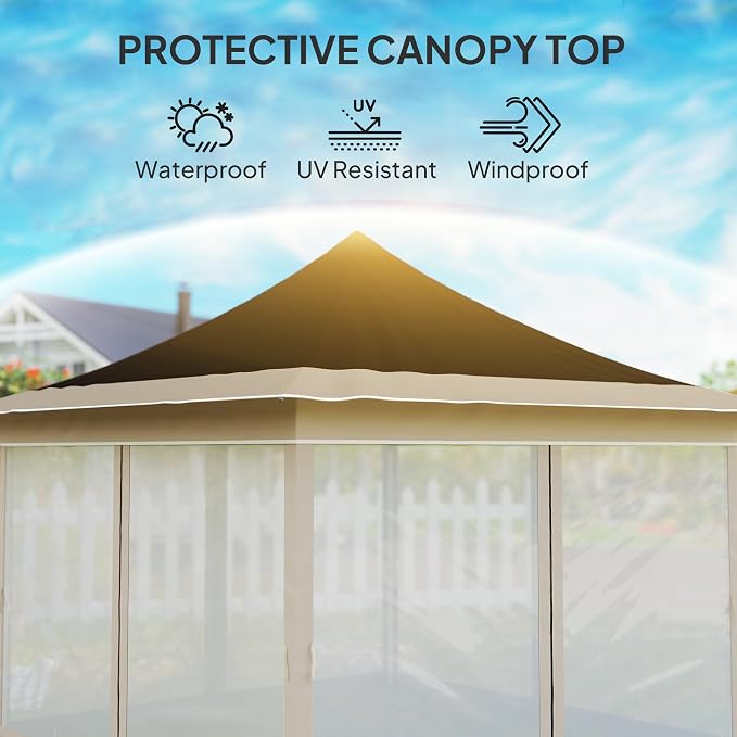 Outsunny 12 x 12 ft. Pop Up Canopy Tent - Image 5