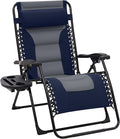 JEAREY Oversized Padded Zero Gravity Chairs, Folding Lounge Chair Outdoor Patio by JEAREYOutdoorsCollection