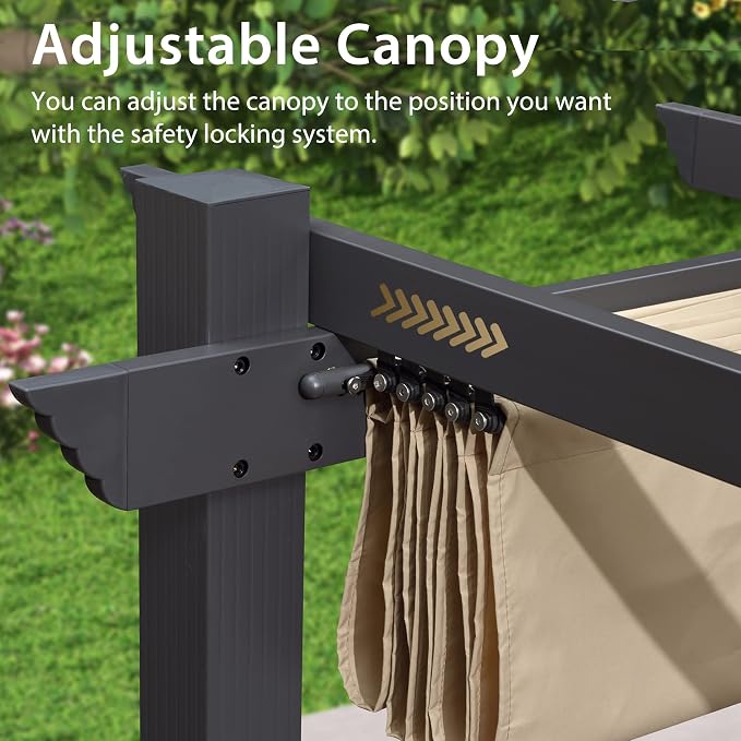 PURPLE LEAF 10' X 18' Outdoor Pergola - Image 9