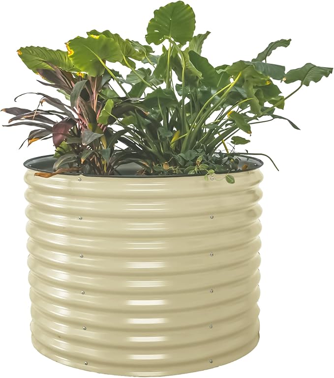 Vego garden 32" Tall 42" Round Raised Garden Bed Raised Bed Planter Box by VegoGarden