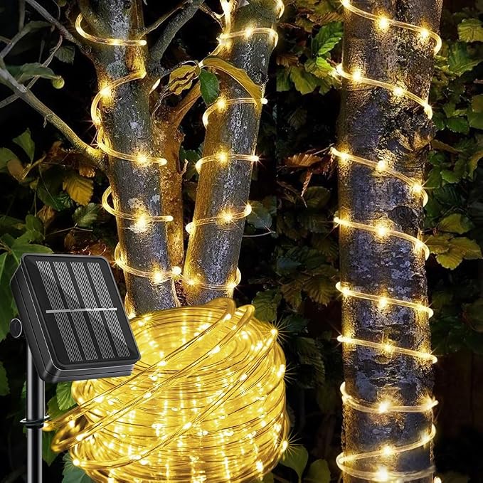 Solar Rope Light Waterproof IP65 39FT 100LEDs Outdoor LED ‎Solar Outdoor Lights by LairtPOW