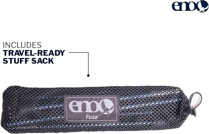 ENO Fuse Tandem Hammock System Colour Slate Lightwieght Fuse Spreader Bars - Image 6