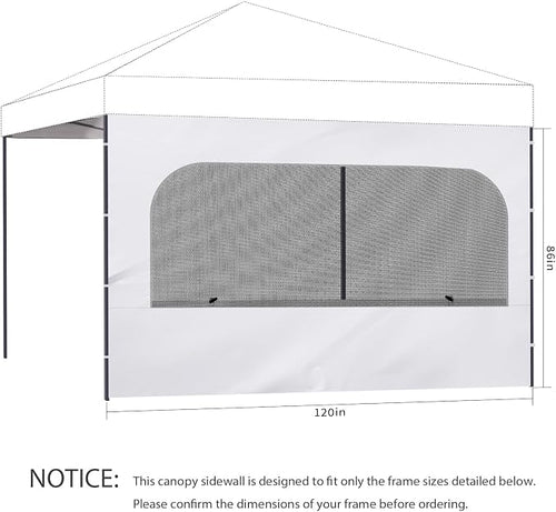 10x10ft Canopy Sidewall 1 PC Wall Panel Replacement - Image 2