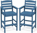 SERWALL Tall Adirondack Chairs Set of 2, Oversize Balcony Adirondack Chairs Set by SERWALL