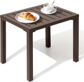 Crestlive Products Outdoor Side Table, Aluminum Rectangular End Table, Easy by CrestliveProducts