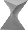 LeisureMod Modern Grey Accent Side Table by LeisureMod