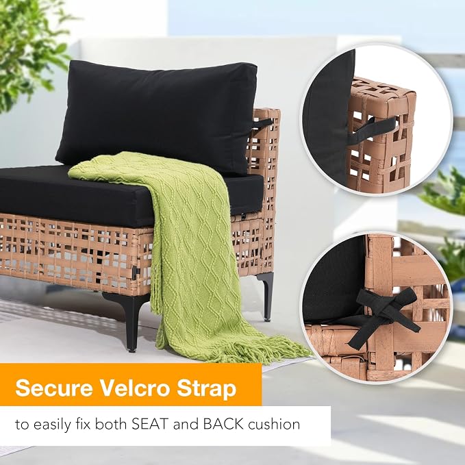 Patiorama 8 Piece Wicker Patio Furniture Set - Image 6