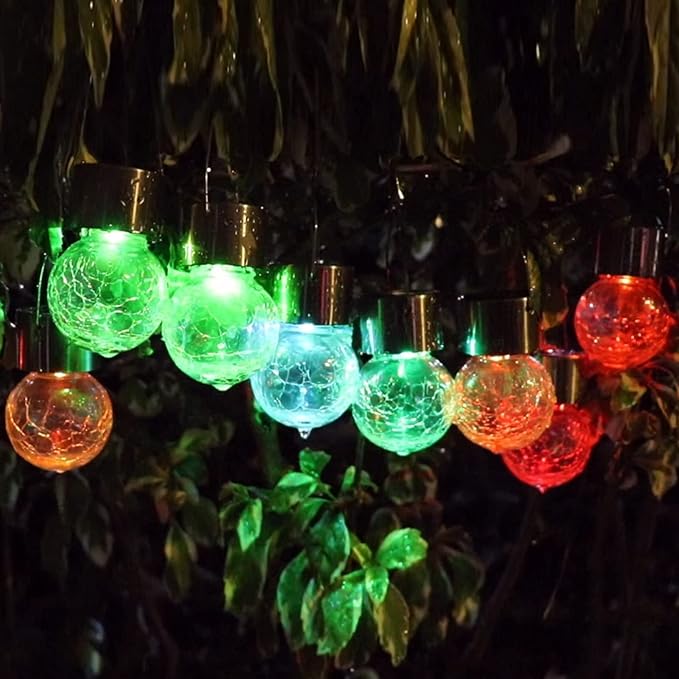 Solar Lights Outdoor Hanging Decorative Globe 24 Pack, Waterproof Solar Lantern by PARTPHONER