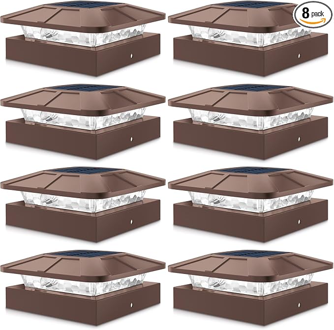 Peasur 4x4 Solar Post Cap Lights Outdoor by Peasur