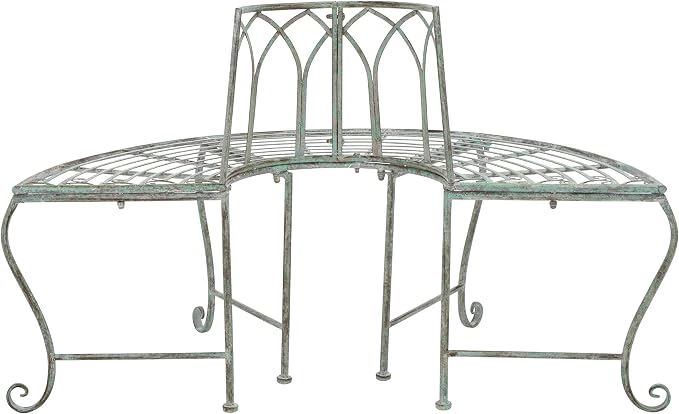 SAFAVIEH Outdoor Furniture Collection – Abia Antique Dark Green Distressed - Image 5