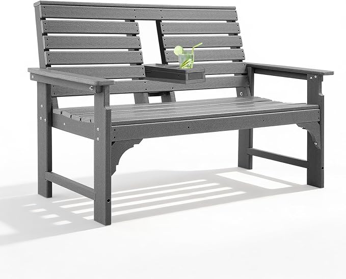 Outdoor Bench Weatherproof by KULAMOONLIFEHOUSE