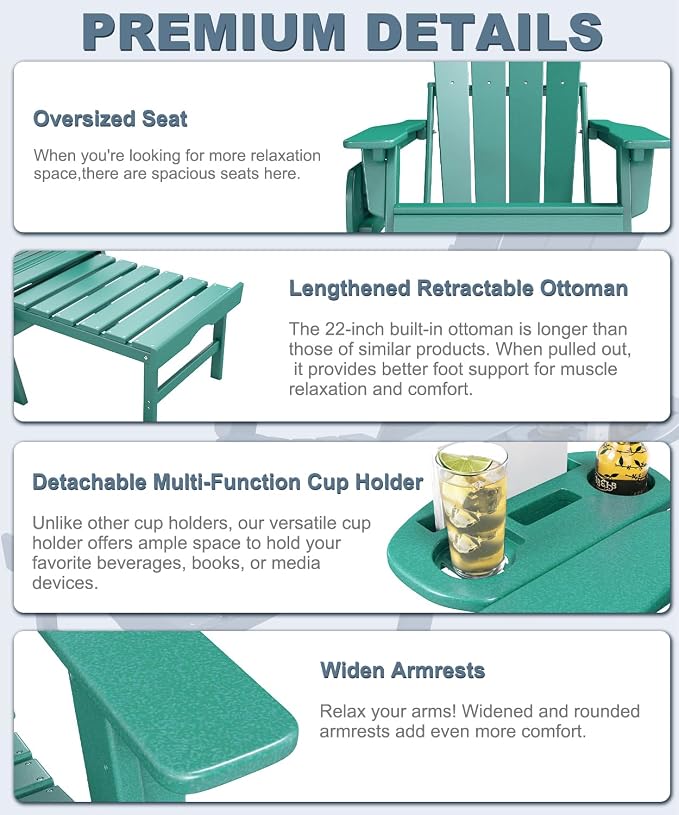 Adjustable Adirondack Chair - Image 6