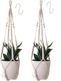 Macrame Plant Hanger for 4-12 Inch Pot Indoor Crochet Hanging Plant Holder by HUIHONGHOME