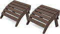 KINGYES Folding Adirondack Ottomans Set of 2 by KINGYES