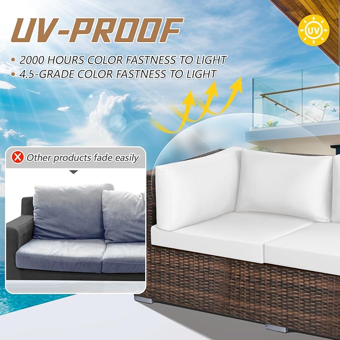 Patelai 11 Pcs Waterproof Patio Cushion Covers - Image 2