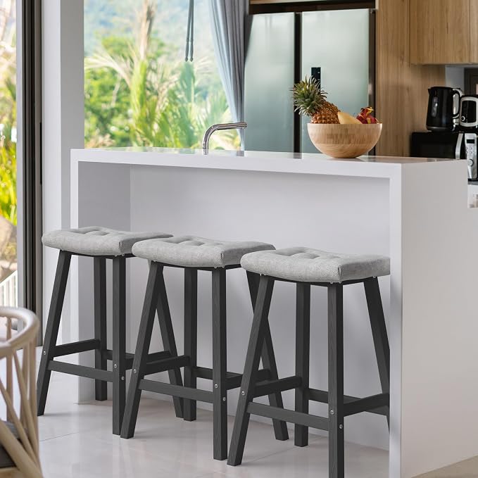 Ciokea 4 Set 29" Outdoor Bar Stools - Image 8