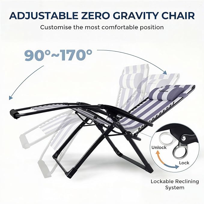 HOMSHADE XXL Zero Gravity Chair - Image 4