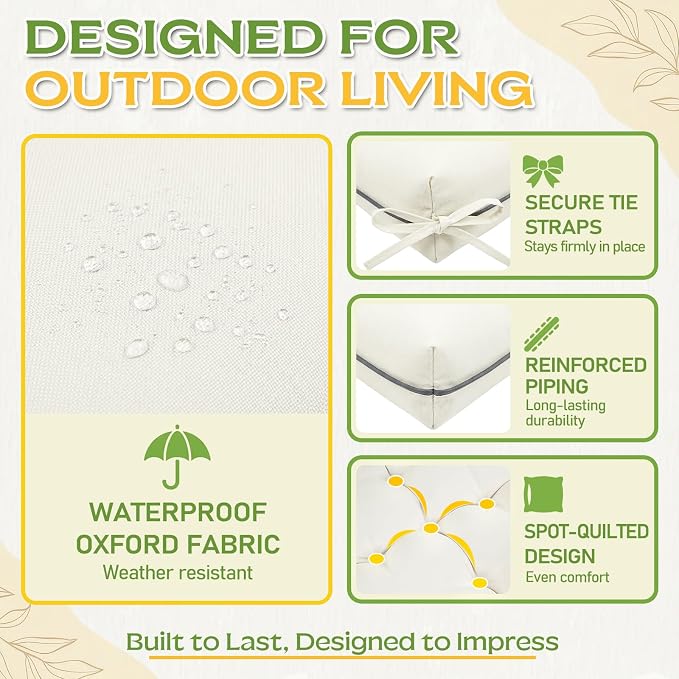 AS AWESLING 60×40 INCH Oxford Fabric Swing Cushions - Image 8