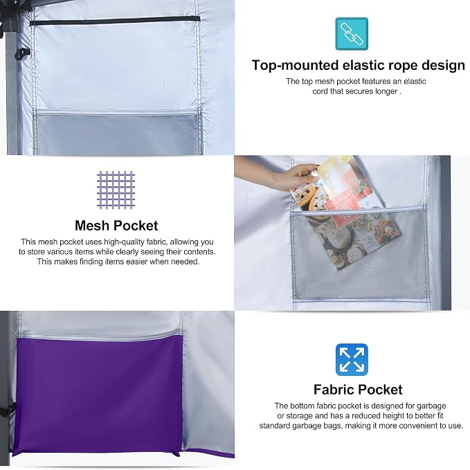 ABCCANOPY Pop Up Canopy with Sidewall, 10x10 Outdoor Canopy Tent with Storage - Image 2