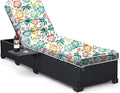 Outdoor Chaise Lounge Chair Cushion, Waterproof Non-Slip Patio Chaise Lounge by Tycdiose
